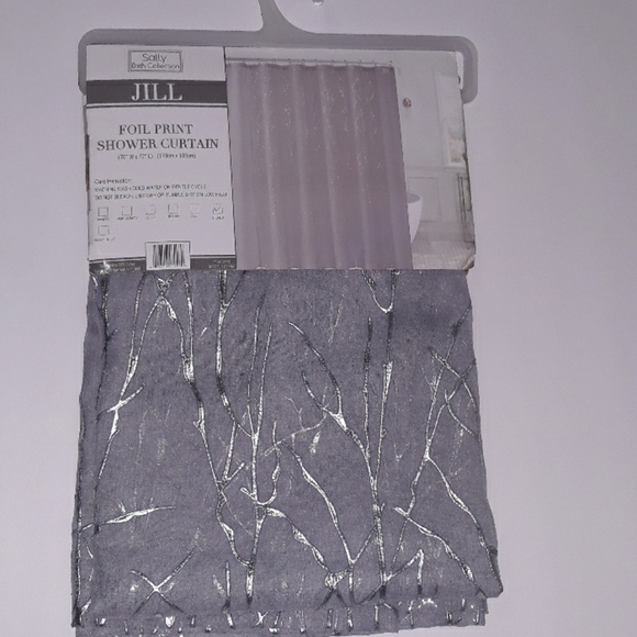 ❤ New Luxury Shower Curtain Silver